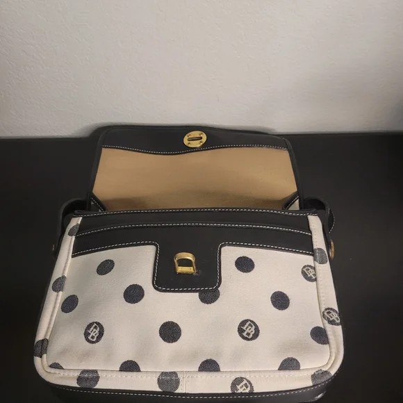Vintage Dooney & Bourke Monogram Polka Dot Made in USA crossbody - Picture 14 of 14